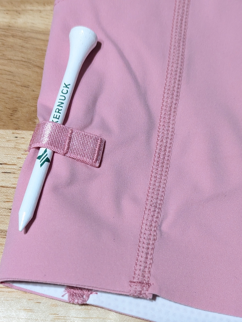 Tuckernuck Karrie Golf Skirt Medium Pink Gingham 16” Preppy Stretch Skort NWT - Picture 9 of 14
